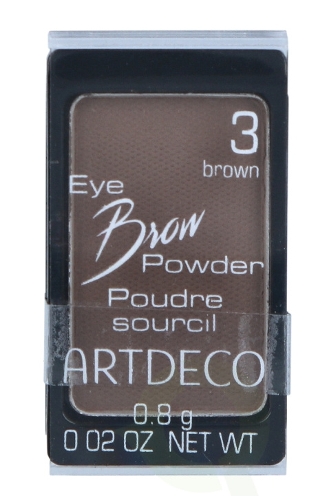 Artdeco Eye Brow Powder 0.8 gr #3 Brown i gruppen HELSE OG SKJØNNHET / Makeup / Øyne og øyebryn / Øyenbrynssett hos TP E-commerce Nordic AB (C45882)