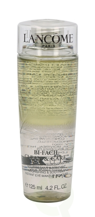 Lancome Bi-Facial Clean & Care Eye Make-Up Remover 125 ml i gruppen HELSE OG SKJØNNHET / Makeup / Sminkefjerner hos TP E-commerce Nordic AB (C46379)