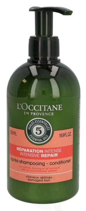 L\'Occitane 5 Ess. Oils Intensive Repair Conditioner 500 ml Damaged Hair i gruppen HELSE OG SKJØNNHET / Hår & styling / Hårpleie / Balsam hos TP E-commerce Nordic AB (C46386)