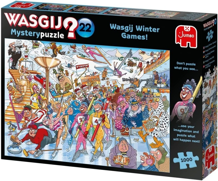 Wasgij Destiny 22 Winter Games! Mystery Puzzle 1000 Bits i gruppen LEKER, BARN OG BABY / Leker / Barnas puslespill hos TP E-commerce Nordic AB (C46860)