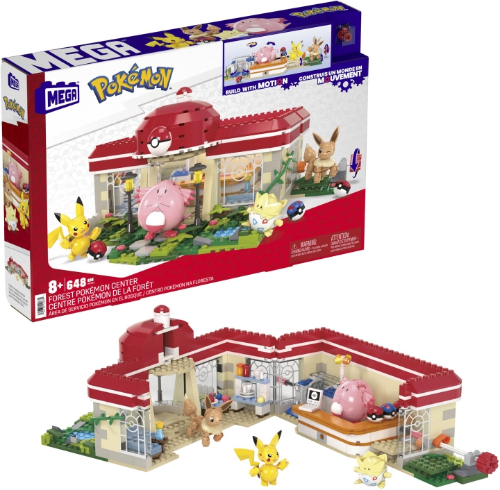 POKEMON Mega Pokémon: Pokécenter - Byggesett i gruppen LEKER, BARN OG BABY / Leker / Byggeleker / Byggeklosser hos TP E-commerce Nordic AB (C47269)