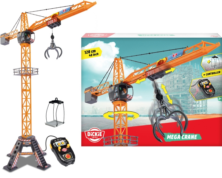 Dickie Toys Mega Crane - fjärrstyrd kran i gruppen LEKER, BARN OG BABY / Leker / Kjøkkenleker hos TP E-commerce Nordic AB (C47291)