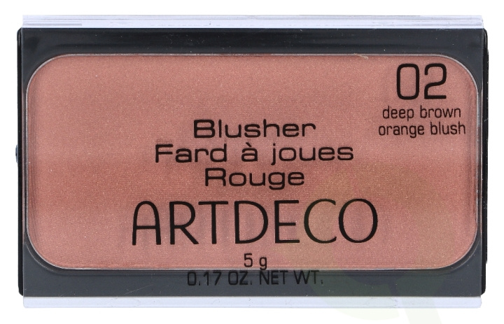 Artdeco Blusher 5 gr #2 Deep Brown Orange i gruppen HELSE OG SKJØNNHET / Makeup / Makeup ansikt / Rouge / Bronzer hos TP E-commerce Nordic AB (C47347)