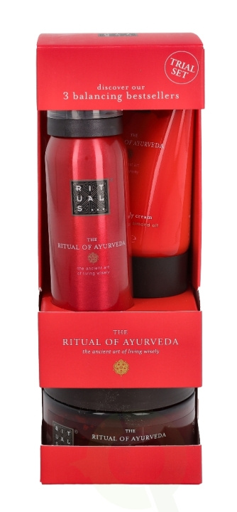 Rituals Ayurveda Set 245 ml Foaming Shower Gel 50ml/Body Cream 70ml/Body Scrub 125gr i gruppen HELSE OG SKJØNNHET / Hudpleie / Kroppspleie / Body lotion hos TP E-commerce Nordic AB (C47426)