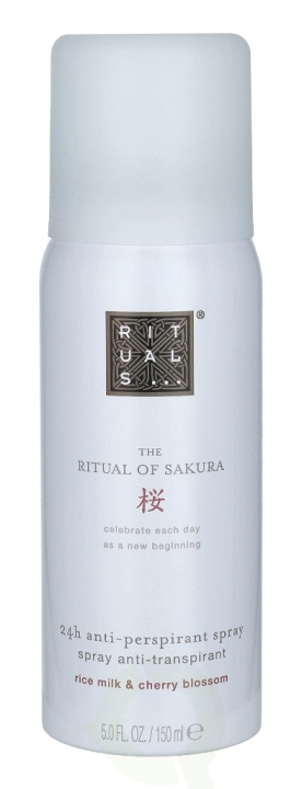 Rituals Sakura 24H Anti-Perspirant Spray 150 ml Rice Milk & Cherry Blossom i gruppen HELSE OG SKJØNNHET / Duft og parfyme / Deodorant / Deo for henne hos TP E-commerce Nordic AB (C47461)