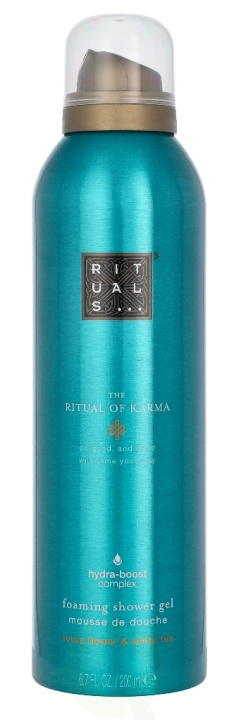 Rituals Karma Shower Foam Full Of Kindness 200 ml Holy Lotus & Organic White Tea i gruppen HELSE OG SKJØNNHET / Hudpleie / Kroppspleie / Bad- og dusjkrem hos TP E-commerce Nordic AB (C47469)