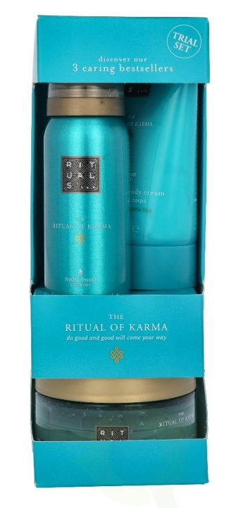 Rituals Karma Set 245 ml Foaming Shower Gel 50ml/Body Cream 70ml/Body Peeling 125gr i gruppen HELSE OG SKJØNNHET / Gavesett / Gavesett for henne hos TP E-commerce Nordic AB (C47603)