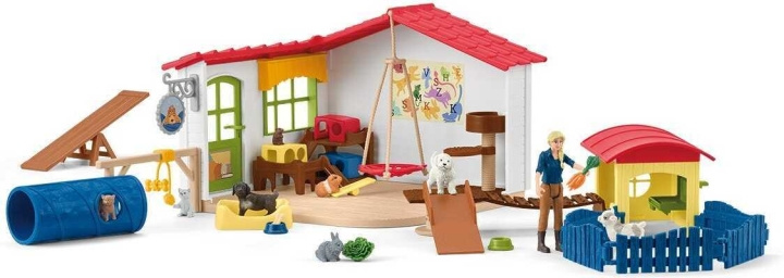 Schleich Farm World 42607 Animal Hotel i gruppen LEKER, BARN OG BABY / Leker / Figurer, miniatyrer og tilbehør hos TP E-commerce Nordic AB (C47883)