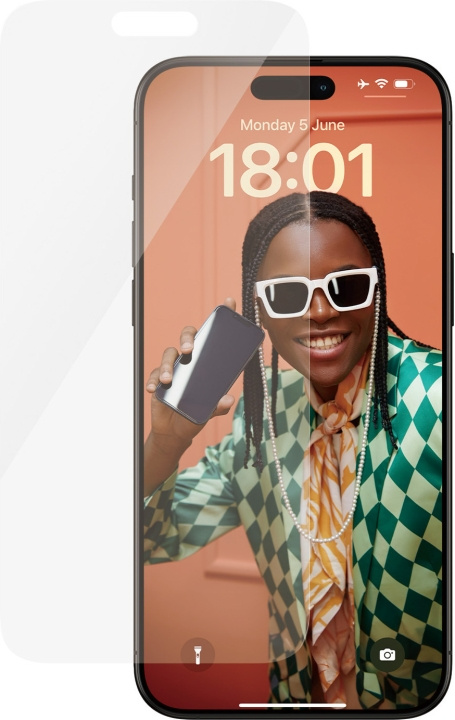 PanzerGlass-skärmskydd, iPhone 15 Pro Max i gruppen SMARTTELEFON & NETTBRETT / Mobilbeskyttelse / Apple / iPhone 15 hos TP E-commerce Nordic AB (C47963)