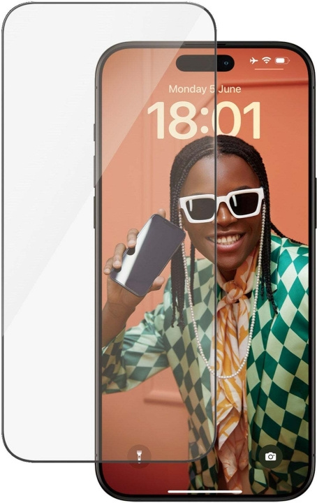 PanzerGlass Ultrabred passform med Aligner -skyddsglas, iPhone 15 Pro Max. i gruppen SMARTTELEFON & NETTBRETT / Mobilbeskyttelse / Apple / iPhone 15 hos TP E-commerce Nordic AB (C47967)