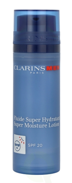 Clarins Men Super Moisture Lotion SPF20 50 ml i gruppen HELSE OG SKJØNNHET / Hudpleie / Ansikt / Ansiktskrem hos TP E-commerce Nordic AB (C48875)