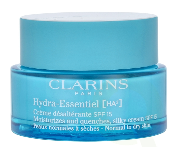 Clarins Hydra-Essentiel Silky Cream SPF15 50 ml Normal To Dry Skin i gruppen HELSE OG SKJØNNHET / Hudpleie / Ansikt / Ansiktskrem hos TP E-commerce Nordic AB (C48989)