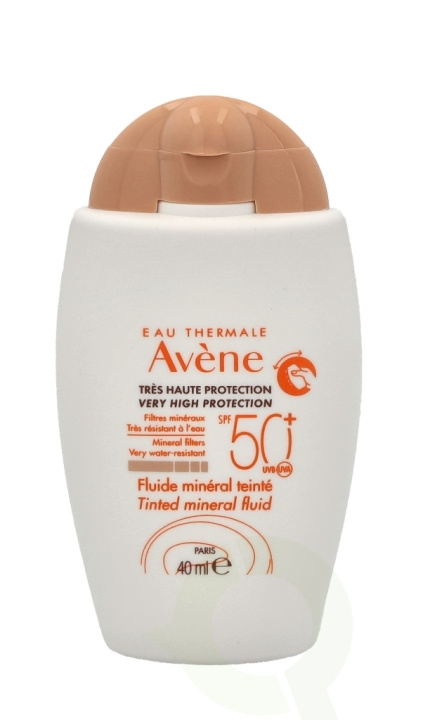 Avene Mineral Tinted Fluid SPF50+ 40 ml For Sensitive Skin i gruppen HELSE OG SKJØNNHET / Hudpleie / Soling / Solkrem hos TP E-commerce Nordic AB (C49263)