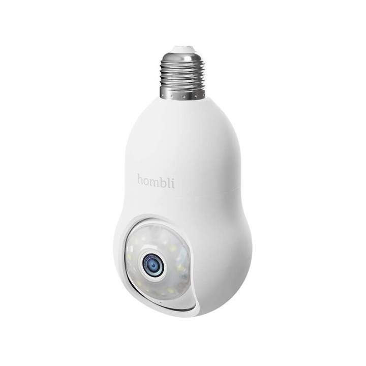 Hombli Smart Bulb Kamera Hvit i gruppen HJEM, HUS OG HAGE / Alarm, Sikkerhet og overvåking / Overvåkingskameraer / Digitalt (nettverk) / Innendørs kameraer hos TP E-commerce Nordic AB (C49410)