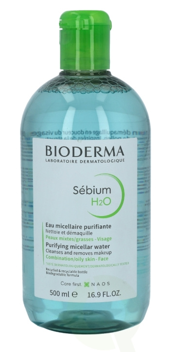 Bioderma Sebium H2O 500 ml i gruppen HELSE OG SKJØNNHET / Hudpleie / Ansikt / Rengjøring hos TP E-commerce Nordic AB (C49576)