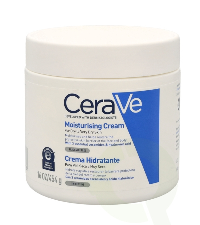 Cerave Moisturising Cream 454 ml For Dry To Very Dry Skin i gruppen HELSE OG SKJØNNHET / Hudpleie / Kroppspleie / Body lotion hos TP E-commerce Nordic AB (C49614)