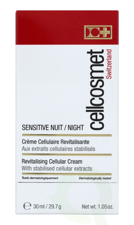 Cellcosmet Sensitive Night Cream 30 ml i gruppen HELSE OG SKJØNNHET / Hudpleie / Ansikt / Ansiktskrem hos TP E-commerce Nordic AB (C49762)