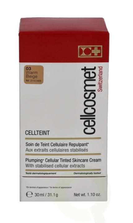 Cellcosmet Cellteint 30 ml #03 Warm Beige i gruppen HELSE OG SKJØNNHET / Hudpleie / Ansikt / Masker hos TP E-commerce Nordic AB (C49769)