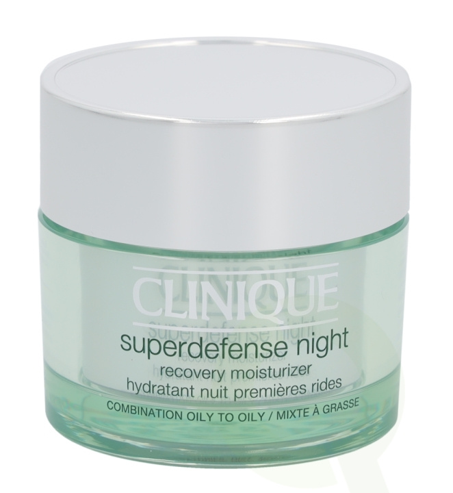 Clinique Superdefense Night Recovery Moisturizer 50 ml Combination Oily To Oily 3,4 i gruppen HELSE OG SKJØNNHET / Hudpleie / Ansikt / Ansiktskrem hos TP E-commerce Nordic AB (C50240)