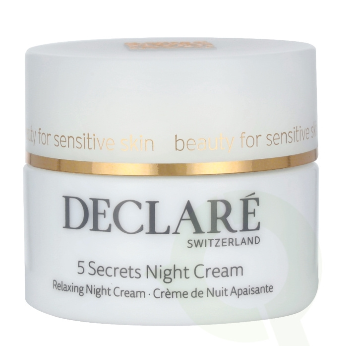 Declare Stressbalance 5 Secrets Night Cream 50 ml i gruppen HELSE OG SKJØNNHET / Hudpleie / Ansikt / Ansiktskrem hos TP E-commerce Nordic AB (C50425)