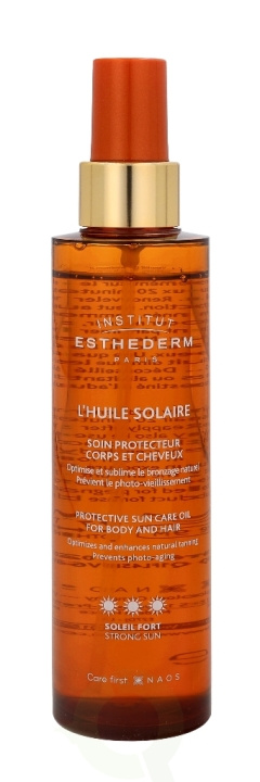 Esthederm Protective Sun Care Oil - Strong 150 ml For Body And Hair i gruppen HELSE OG SKJØNNHET / Hudpleie / Soling / Solkrem hos TP E-commerce Nordic AB (C50909)