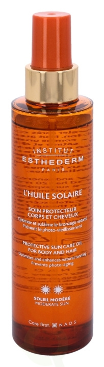 Esthederm Protective Sun Care Oil - Moderate 150 ml i gruppen HELSE OG SKJØNNHET / Hudpleie / Soling / Solkrem hos TP E-commerce Nordic AB (C50910)