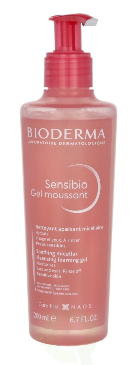 Bioderma Sensibio Gel Moussant 200 ml i gruppen HELSE OG SKJØNNHET / Hudpleie / Ansikt / Rengjøring hos TP E-commerce Nordic AB (C51365)