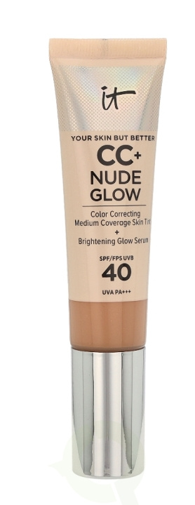 IT Cosmetics CC+ Nude Glow SPF40 32 ml Light Medium i gruppen HELSE OG SKJØNNHET / Hudpleie / Ansikt / Ansiktskrem hos TP E-commerce Nordic AB (C51751)