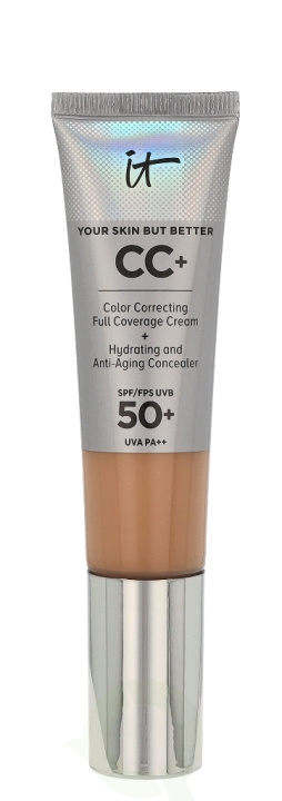 IT Cosmetics CC+ Color Corr. Full Coverage Cream SPF50 32 ml Neutral Medium i gruppen HELSE OG SKJØNNHET / Hudpleie / Ansikt / Ansiktskrem hos TP E-commerce Nordic AB (C51756)