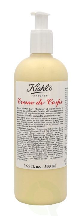 Kiehls Kiehl\'s Creme De Corps 500 ml i gruppen HELSE OG SKJØNNHET / Hudpleie / Kroppspleie / Body lotion hos TP E-commerce Nordic AB (C52471)