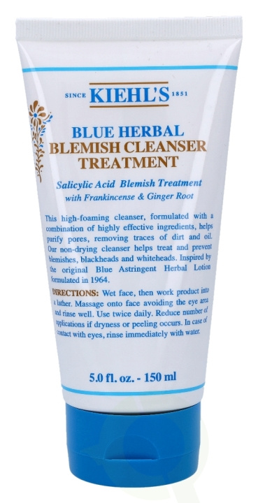 Kiehls Kiehl\'s Blue Herbal Gel Cleanser 150 ml i gruppen HELSE OG SKJØNNHET / Hudpleie / Ansikt / Rengjøring hos TP E-commerce Nordic AB (C52475)