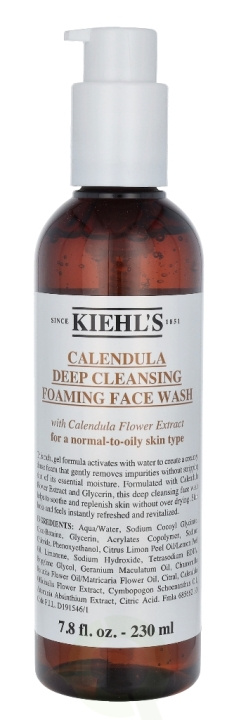 Kiehls Kiehl\'s Calendula Deep Cleansing Foaming Face Wash 230 ml For A Normal-To-Oily Skin Type i gruppen HELSE OG SKJØNNHET / Hudpleie / Ansikt / Rengjøring hos TP E-commerce Nordic AB (C52476)