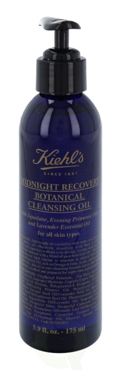 Kiehls Kiehl\'s Midnight Recovery Botanical Cleansing Oil 175 ml For All Skin Types i gruppen HELSE OG SKJØNNHET / Hudpleie / Ansikt / Rengjøring hos TP E-commerce Nordic AB (C52488)