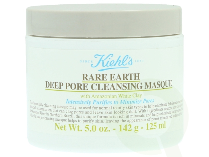 Kiehls Kiehl\'s Rare Earth Deep Pore Cleansing Masque 125 ml With Amazonian White Clay - For Normal To Oily Skins Types i gruppen HELSE OG SKJØNNHET / Hudpleie / Ansikt / Masker hos TP E-commerce Nordic AB (C53235)