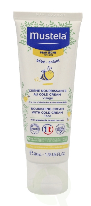 Mustela Bebe Nourishing Cream With Cold Cream 40 ml i gruppen HELSE OG SKJØNNHET / Hudpleie / Ansikt / Ansiktskrem hos TP E-commerce Nordic AB (C53846)