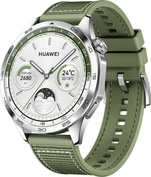 Huawei Watch GT4 Active - Smartklokke, 46 mm, grønn i gruppen SPORT, FRITID & HOBBY / Smartwatch og Aktivitetsmålere / Smartwatches hos TP E-commerce Nordic AB (C54089)