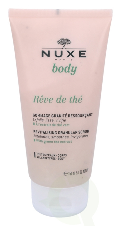 Nuxe Body Reve De The Revitalising Granular Scrub 150 ml Green Tea Extract i gruppen HELSE OG SKJØNNHET / Hudpleie / Ansikt / Skrubb/peeling hos TP E-commerce Nordic AB (C54333)