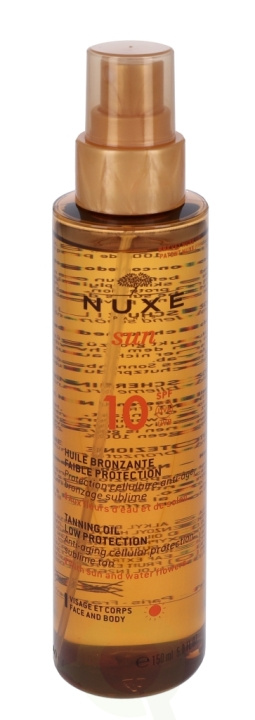 Nuxe Sun Tanning Oil for Face and Body SPF10 150 ml i gruppen HELSE OG SKJØNNHET / Hudpleie / Soling / Solkrem hos TP E-commerce Nordic AB (C54334)