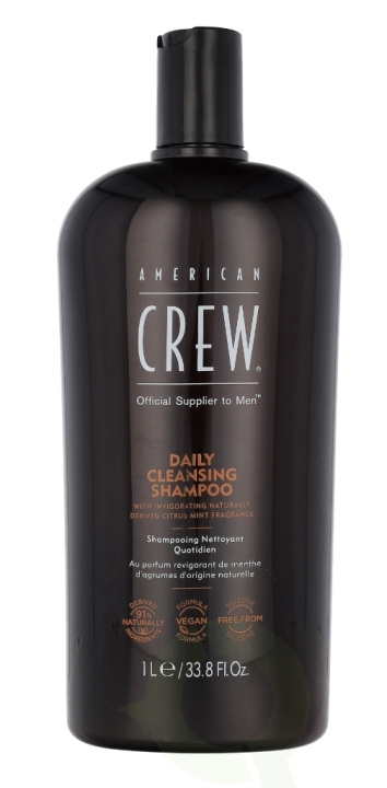 American Crew Daily Cleansing Shampoo 1000 ml i gruppen HELSE OG SKJØNNHET / Hår & styling / Hårpleie / Sjampo hos TP E-commerce Nordic AB (C54415)