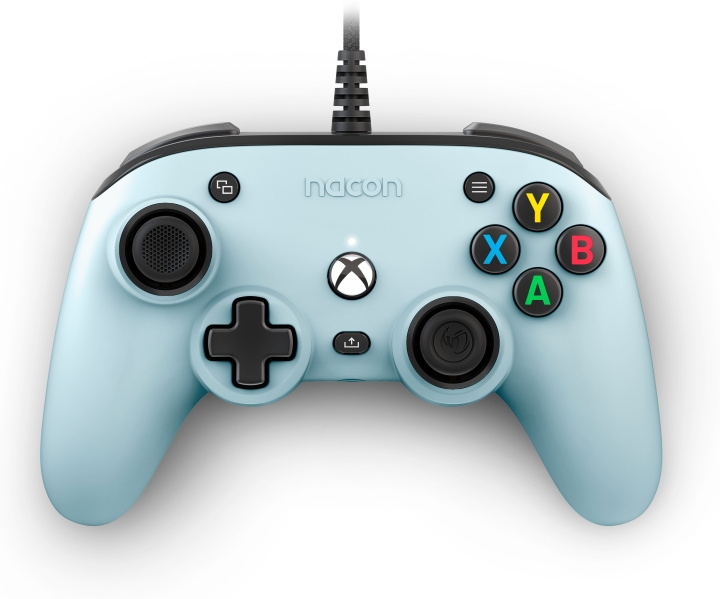 Nacon Pro Compact kablet spillkontroller, lyseblå, Xbox / PC i gruppen Elektronikk / TV-spill & tilbehør / Xbox One / Tilbehør hos TP E-commerce Nordic AB (C54623)