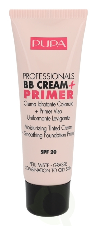 Pupa Milano Pupa Pupa Professionals BB Cream + Primer SPF20 50 ml #001 Nude - Combination To Oily Skin i gruppen HELSE OG SKJØNNHET / Makeup / Makeup ansikt / CC/BB Cream hos TP E-commerce Nordic AB (C54839)