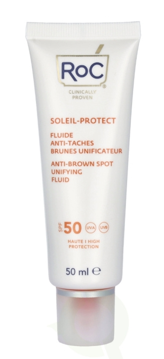 ROC Soleil-Protect Anti-Brown Spot Unifying Fluid SPF50+ 50 ml Visibly Reduces, Brown Spots i gruppen HELSE OG SKJØNNHET / Hudpleie / Soling / Solkrem hos TP E-commerce Nordic AB (C54983)