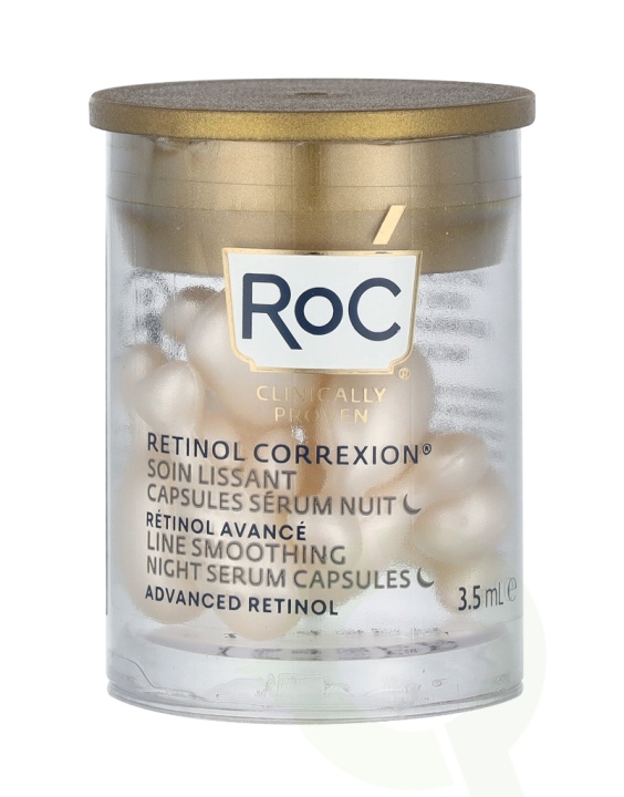 ROC Retinol Correxion Line Smoothing Night Serum 3.5 ml 10 Capsules i gruppen HELSE OG SKJØNNHET / Hudpleie / Ansikt / Hudserum hos TP E-commerce Nordic AB (C54999)