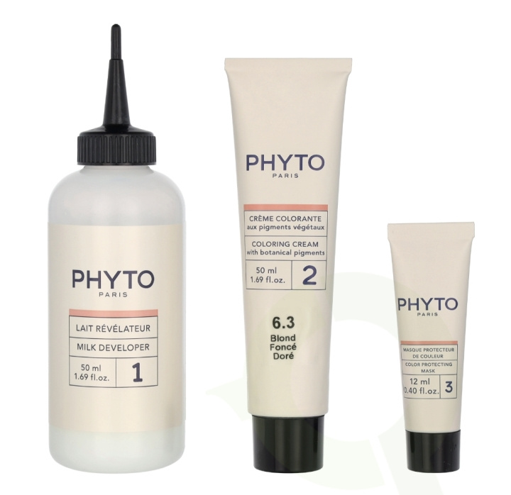 Phyto Phytocolor Permanent Color 112 ml #6.3 Dark Golden Brown i gruppen HELSE OG SKJØNNHET / Hår & styling / Hårpleie / Hårfarge / Hårfarge & Fargebombe hos TP E-commerce Nordic AB (C55170)