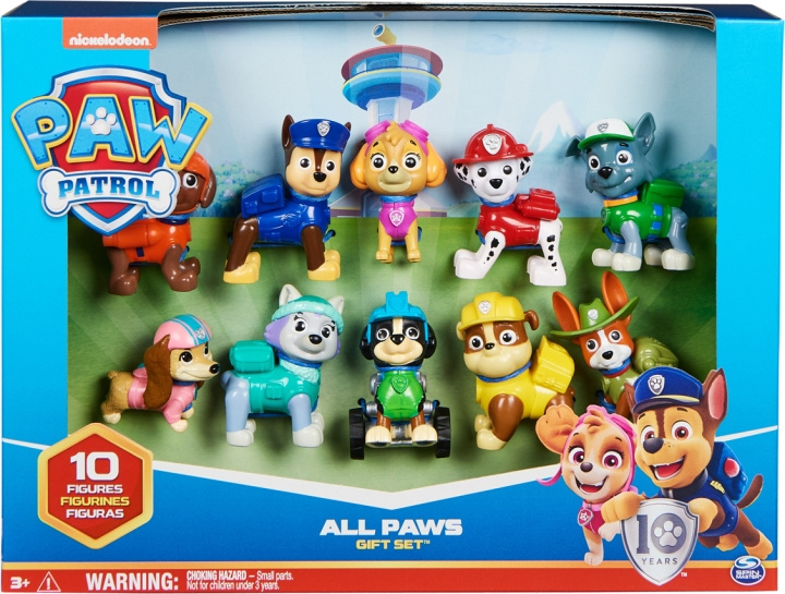 Paw Patrol figurpaket, 10 figurer i gruppen LEKER, BARN OG BABY / Leker / Figurer & miniatyrer hos TP E-commerce Nordic AB (C55312)