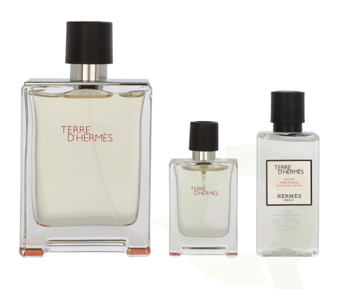 Hermes Terre D\'Hermes Giftset 152.5 ml Edt Spray 100ml/Edt Miniature 12,5ml/Aftershave 40ml i gruppen HELSE OG SKJØNNHET / Gavesett / Gavesett for ham hos TP E-commerce Nordic AB (C55517)