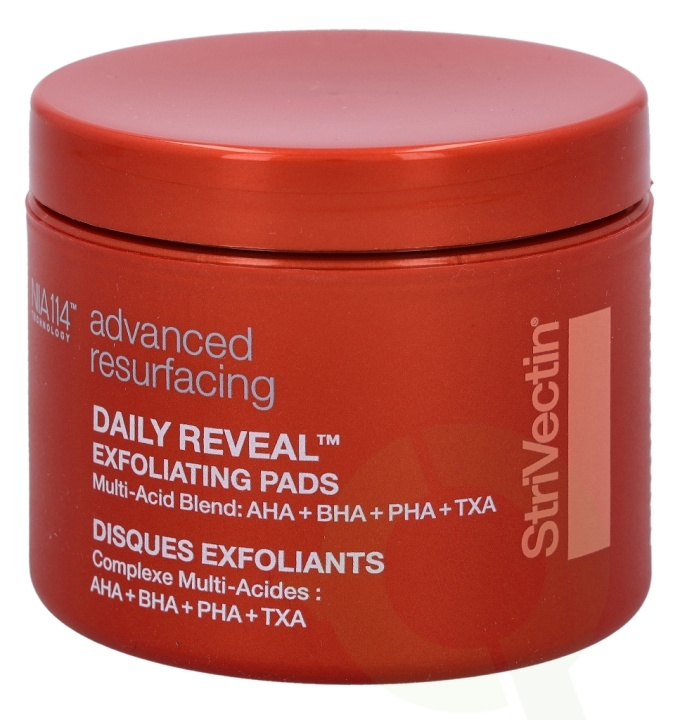 StriVectin Daily Reveal Exfoliating Pads 60 Piece i gruppen HELSE OG SKJØNNHET / Hudpleie / Ansikt / Skrubb/peeling hos TP E-commerce Nordic AB (C55891)