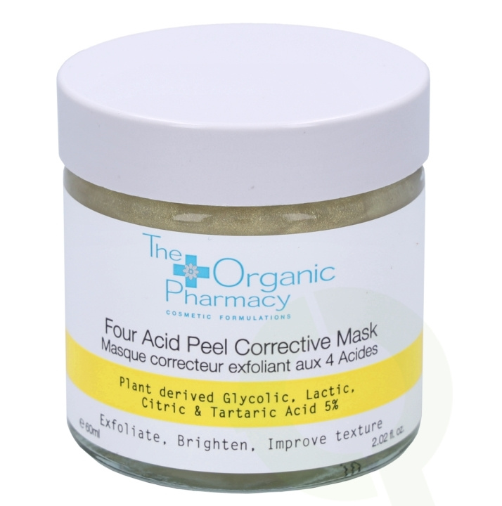 The Organic Pharmacy Four Acid Peel Corrective Mask 60 ml Plant Derk De Glycolic, Lactic, Citric & Tartaric Acid 5% i gruppen HELSE OG SKJØNNHET / Hudpleie / Ansikt / Masker hos TP E-commerce Nordic AB (C56262)