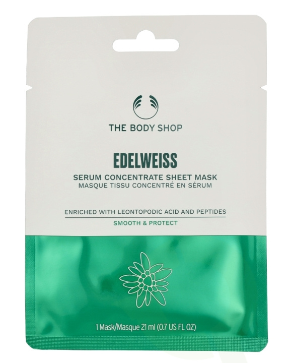 The Body Shop Serum Concentrate Sheet Mask 21 ml Edelweiss i gruppen HELSE OG SKJØNNHET / Hudpleie / Ansikt / Masker hos TP E-commerce Nordic AB (C56381)