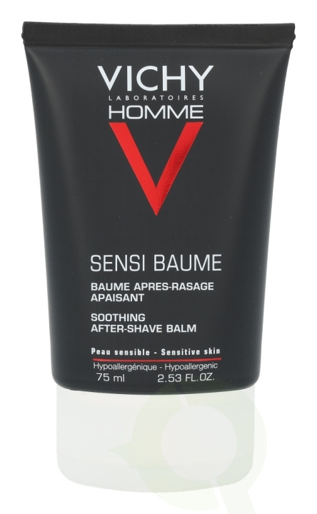 Vichy Homme Sensi Baume Soothing After Shave Balm 75 ml Sensitive Skin / Alcohol Free i gruppen HELSE OG SKJØNNHET / Hår & styling / Barbering og trimming / Aftershave hos TP E-commerce Nordic AB (C56614)